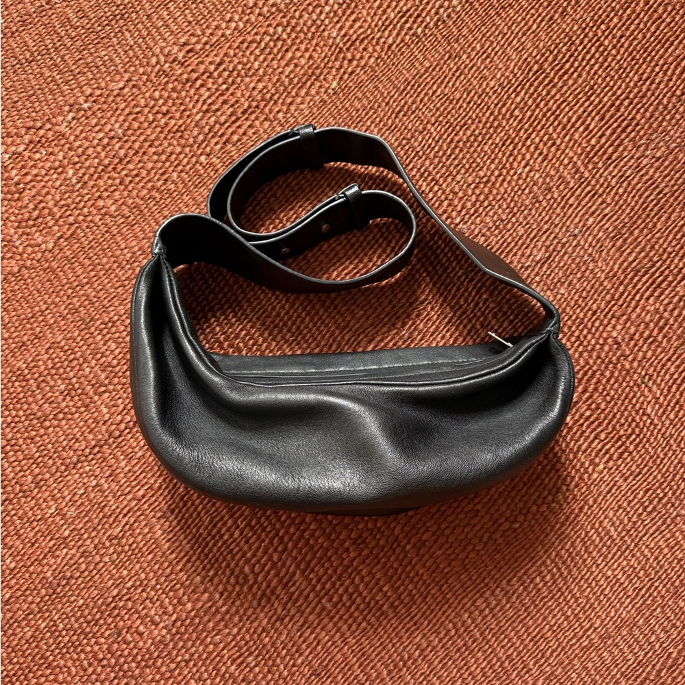 COS Black Leather Sling Bag